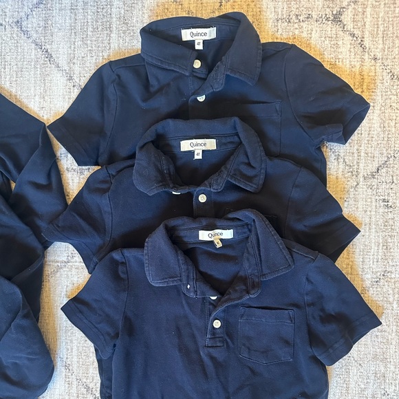 Quince Organic Cotton Long & Short Sleeve Polos (6 total) 3-4T - Picture 3 of 6